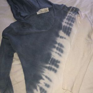 Baby blue tie dye sweater